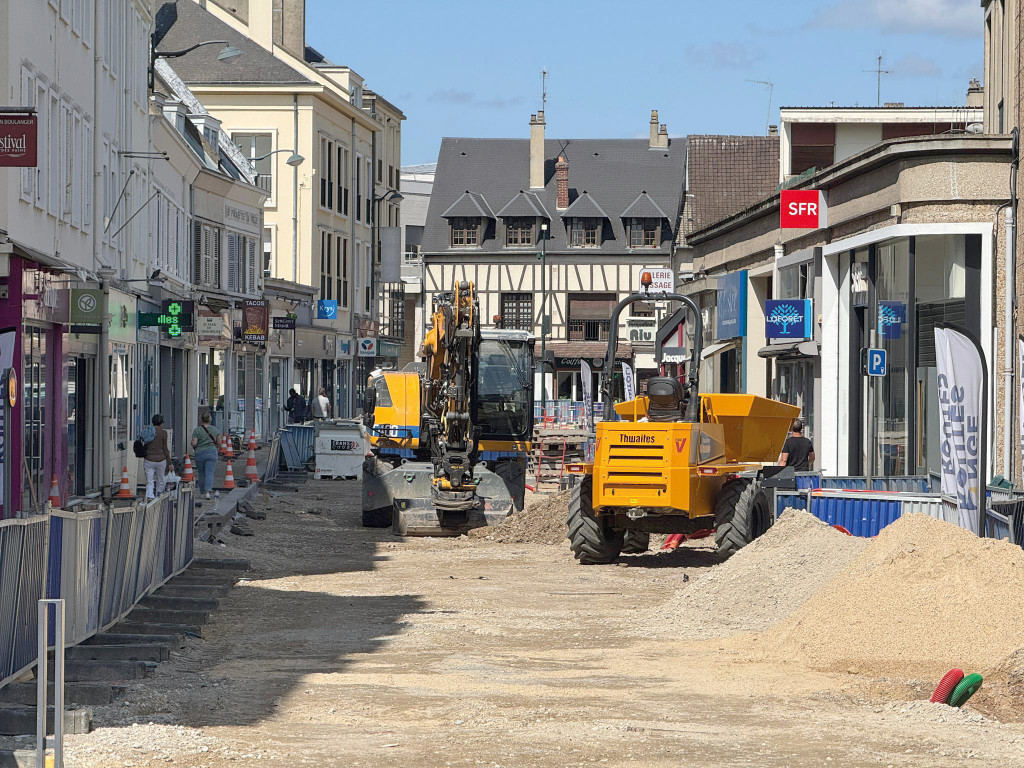 Infotravaux Poursuite Travaux Coeur de Ville Rue aux Huiliers